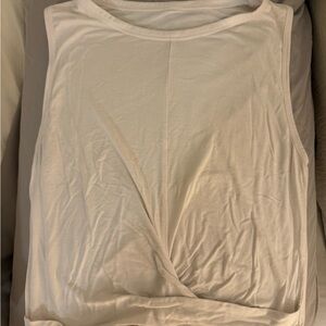 ALO Yoga Cream Wrap Tank Top